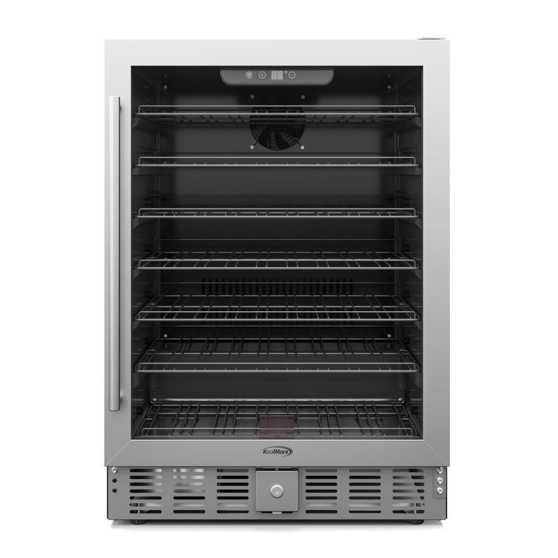 KoolMore 23'' W 60 Cans (12 oz.) 5 Cubic Feet Beverage Cooler with Glass Door