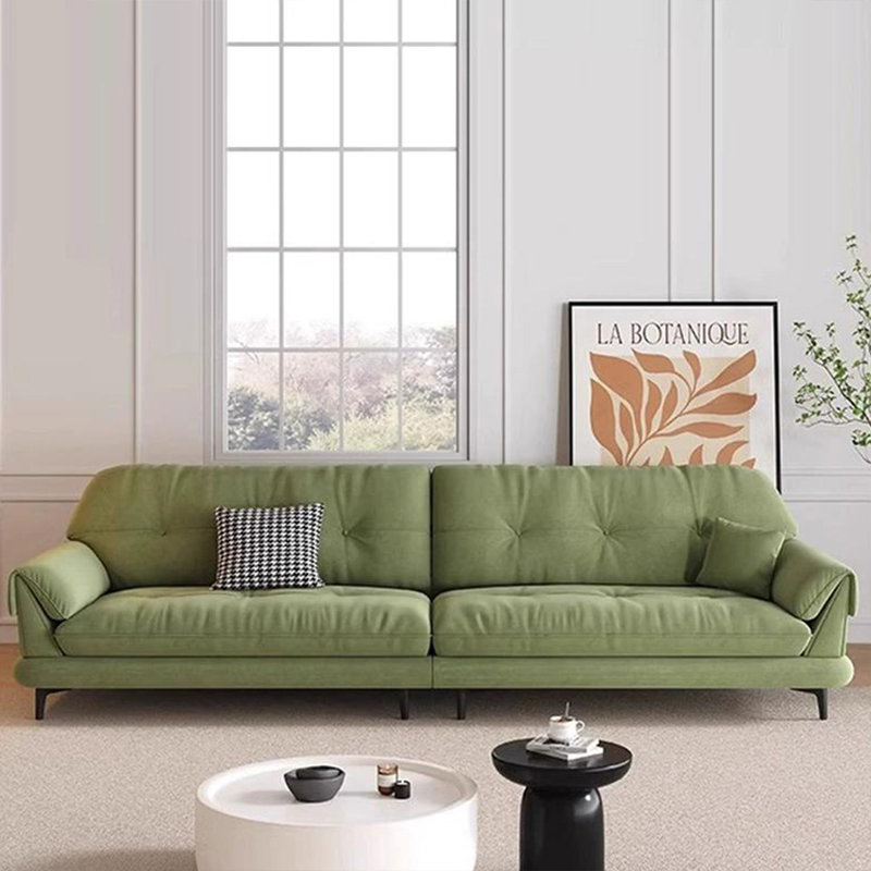 Canapé modulaire en polyester vert, 4, Vert, H 33,46 po x l 110,24 po x P 37,8 po