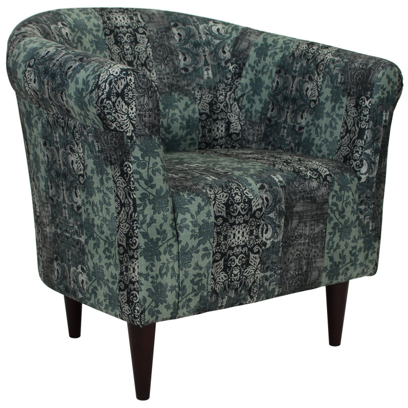 Lau Upholstered Barrel Chair, Slate