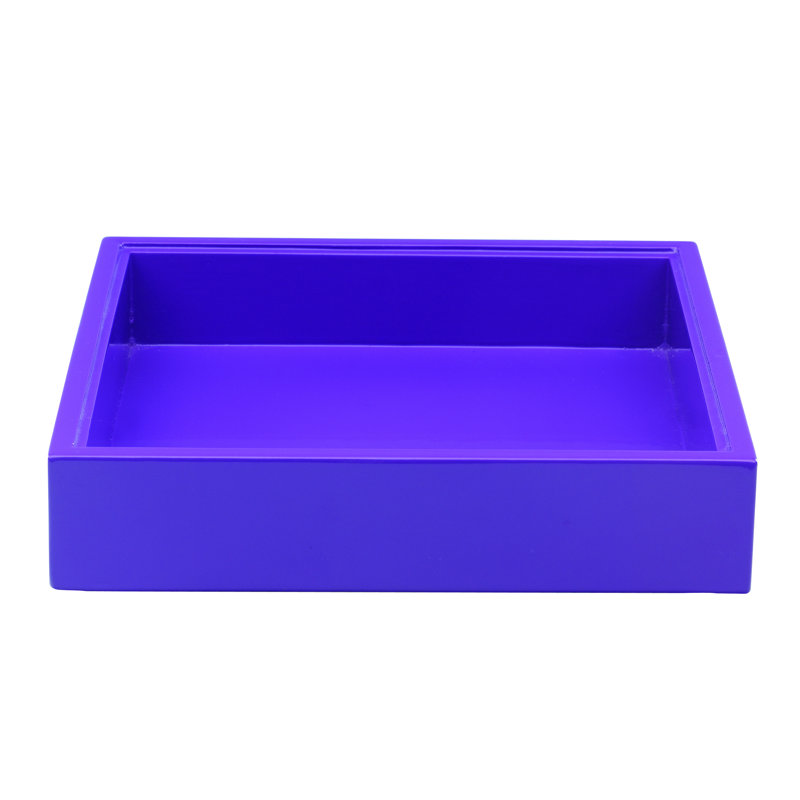 Panier Tre, Violet, H 1,57 po x l 7,87 po x P 7,87 po, 12