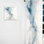 Calligraphie abstraite blanc et gris au trait - Rideau abstrait obscurcissant - 1 panneau-107832209