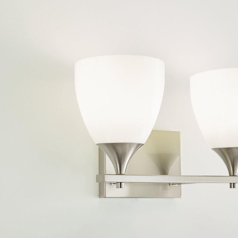 Éclairage pour meuble-lavabo Toffino, Acier brossé, 2