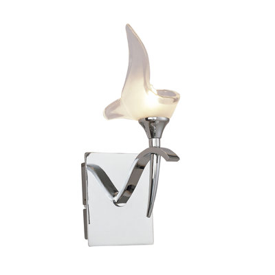 Kingsler 1-Light Dimmable Silver Wallchiere