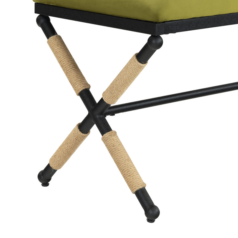 Banc rembourré Bolivia, Vert olive