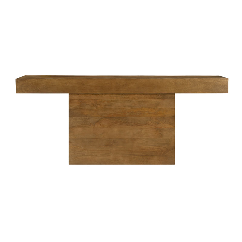 Itia Console Table In Spice Tan