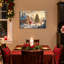 Art de Noël de Noël à la ferme, campagne enneigée avec grange rouge, charmantes décorations d'hiver, décoration sur toile tendue avec châssis de qualité supérieure, prêt à accrocher-1999687564
