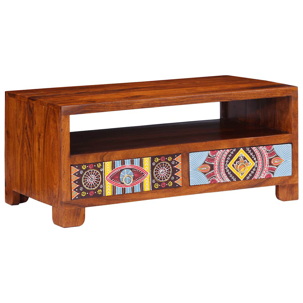 Solid Wood Coffee Table with Storage