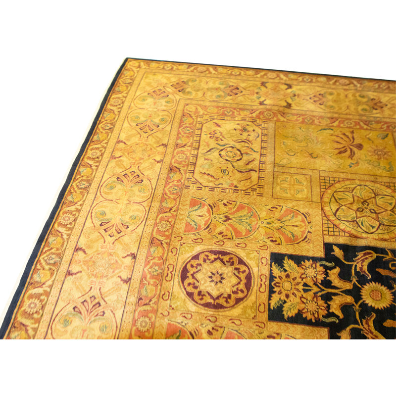 High-Quality Hand-Knotted Blue Area Rug