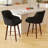 Modern Swivel Bar Stool With Backrest, Armrests And Wood Legs - Counter Height Chair For Kitchen Island-63072905-63072919