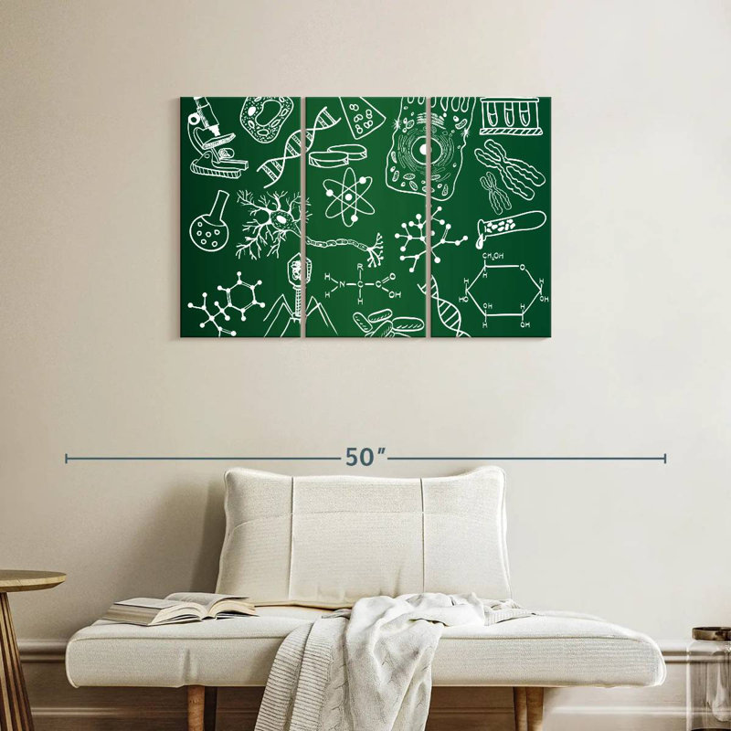Keiri Chalkboard Science Doodle, 24" H x 38" W