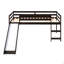 Lit mezzanine avec glissade, conception multifonctionnelle, lit simple-1870619453