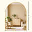 Miroir de salle de bain mural 30x36 pouces à cadre en métal doré.-403046629-409393085