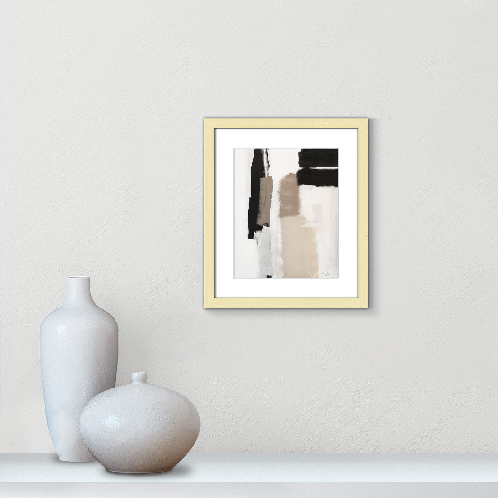 Earth Scapes II Print, 15" H x 13" W x 1.25" D, Gold Matted Picture Framed