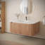 Meuble-lavabo mural 36 po avec comptoir, lavabo en céramique Arcora