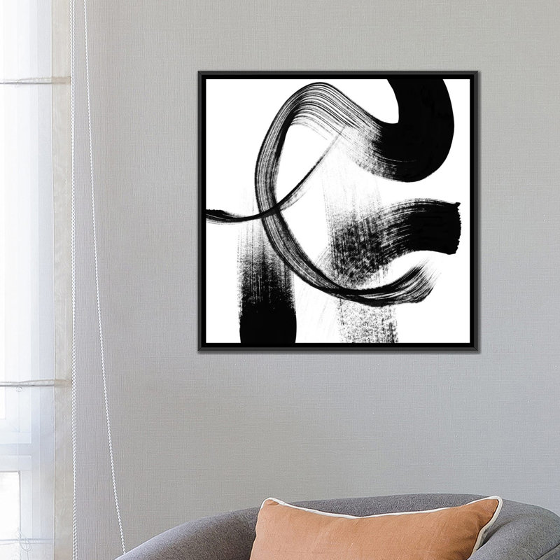 « playtime iii », reproduction sur toile, H 37 po x l 37 po x P 1,5 po, Toile avec cadre noir, Pas de tapis
