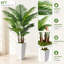 Palmier artificiel de 1,80 m, grand pot blanc
