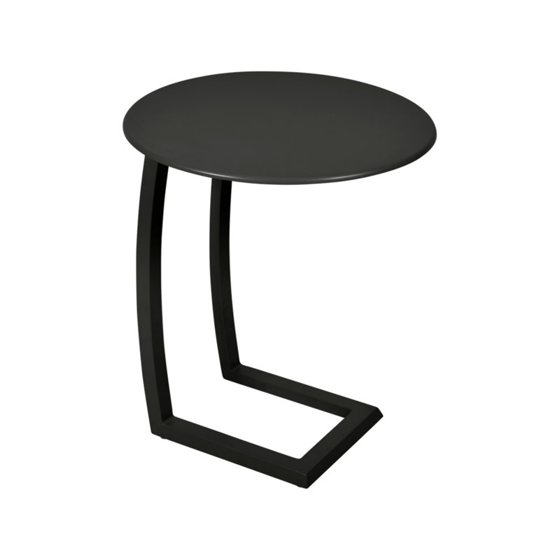 Alize Outdoor Round Side Table, Liquorice