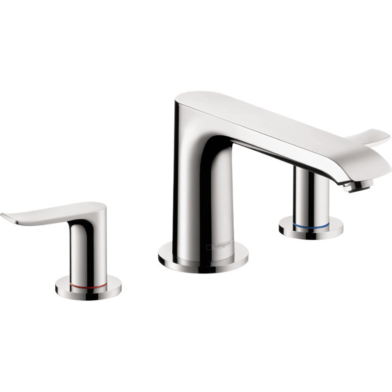 Garniture de robinet de baignoire romaine à deux poignées Metris E, Chrome