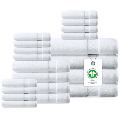 Ensemble de 20 serviettes en coton Delara