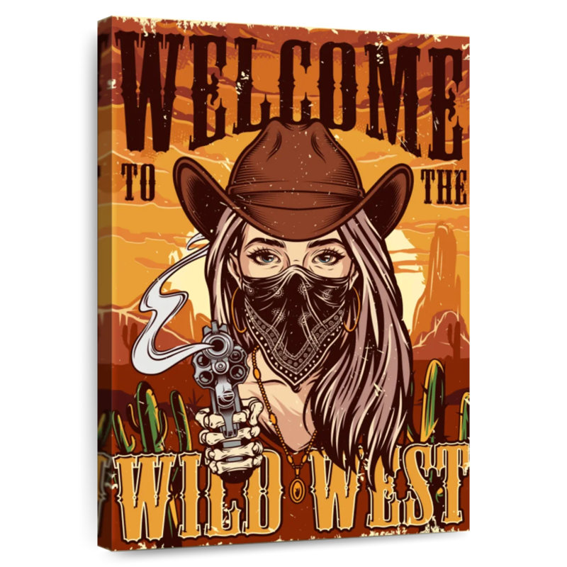 Wild West Welcome, H 12 po x l 8 po