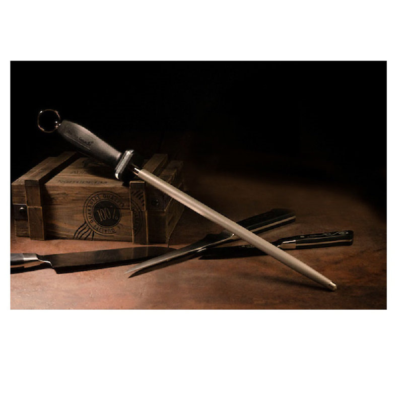 Tringle d'affûtage à finition diamant de qualité supérieure Master, tringle à aiguiser pour couteaux de cuisine L 12 po x P 0,5 po