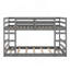 Lit superposé double au-dessus de double polyvalent pour optimiser l'espace et rehausser le style-711435351