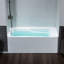 Baignoire de trempage en alcôve en acrylique avec drain et trop-plein 60 po x 30 po Flint, disponible en 5 finitions-90182514-49416750