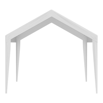 Abri de remplacement pour abri d'auto 10 x 20 pi, blanc, plastique, 1 pièce, toile de toit pour tente de garage, imperméable et protégé contre les rayons UV, installation facile avec des élastiques