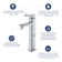 Denbigh Bathroom Sink Taps, Mono Basin Mixer Tap, 5.7L/Min Max Flow Rate