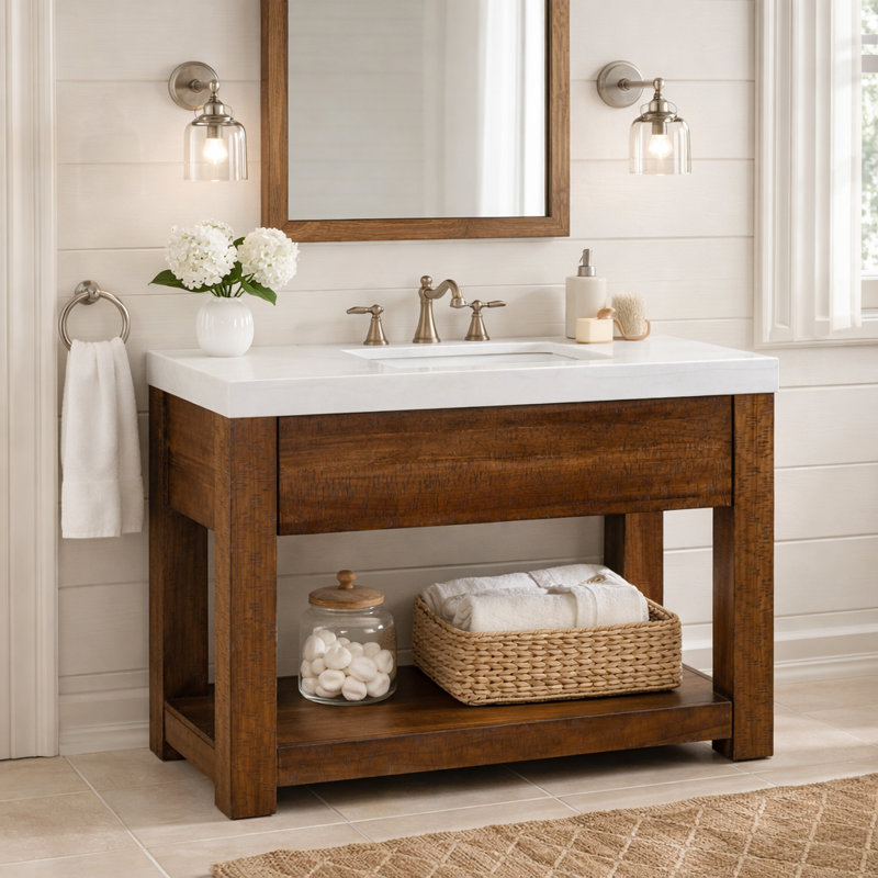 Meuble-lavabo simple Alberto, 48"
