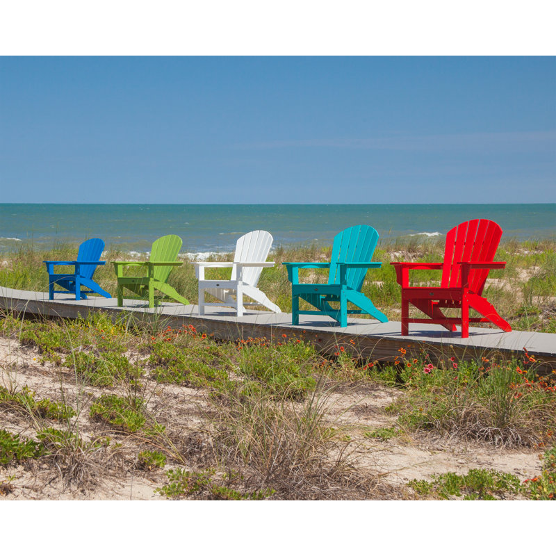 Chaise Adirondack POLYWOOD Yacht Club Shellback, Bleu pacifique