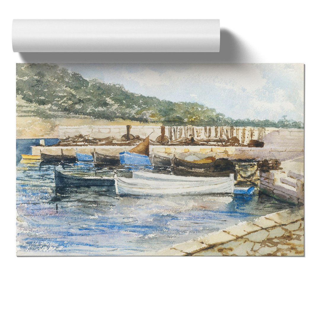 Boats by John Singer Sargent - Frameless Print