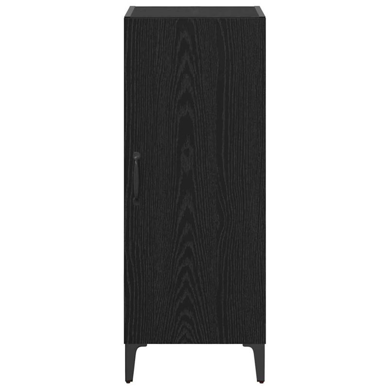 Sideboard Engineered Wood Indoor Side Cabinet Cupboard, Black Oak