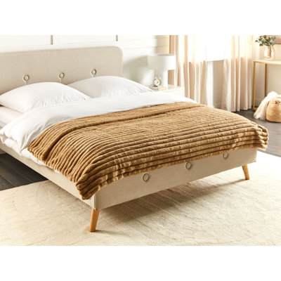 RAKYA Polyester Striped Bedspread