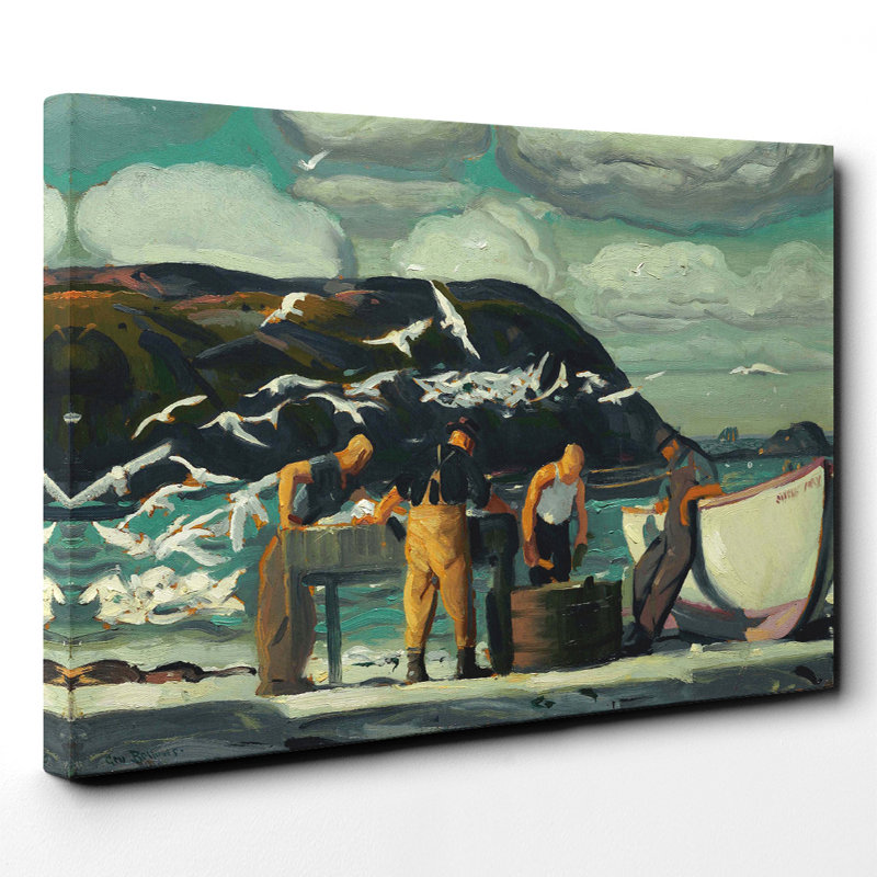 George Bellows - Wrapped Canvas Painting, 70cm H x 100cm W
