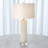 Lampe de table cylindrique Alabaster - laiton