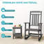 Ensemble de 2 chaises berçantes d'extérieur surdimensionnées-360946970