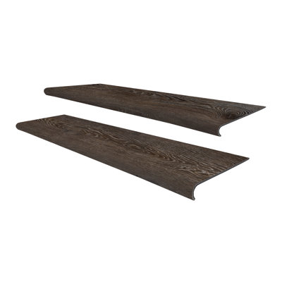 48 In.X 12 In.X 6 Mm Luxury Vinyl Spc Stair Tread Molding Set Of 2