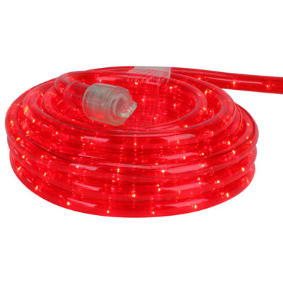 18ft Red Incandescent Christmas Rope Lights