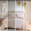 Lit simple / simple TG - rose, accents, édredon rose lavable à la machine et taie décorative avec,-126748614-126748613