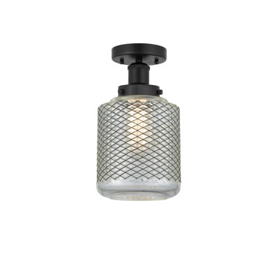 Plafonnier semi-encastré en verre Dore
