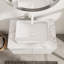 Meuble-lavabo autoportant avec lavabo 30 po avec 2 portes, lavabo en céramique blanc et comptoir blanc Carrara-1633232630