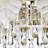 Isamary 5-light Brushed Shiny Brass Leaf-shaped Glass Crystal Flush Mount