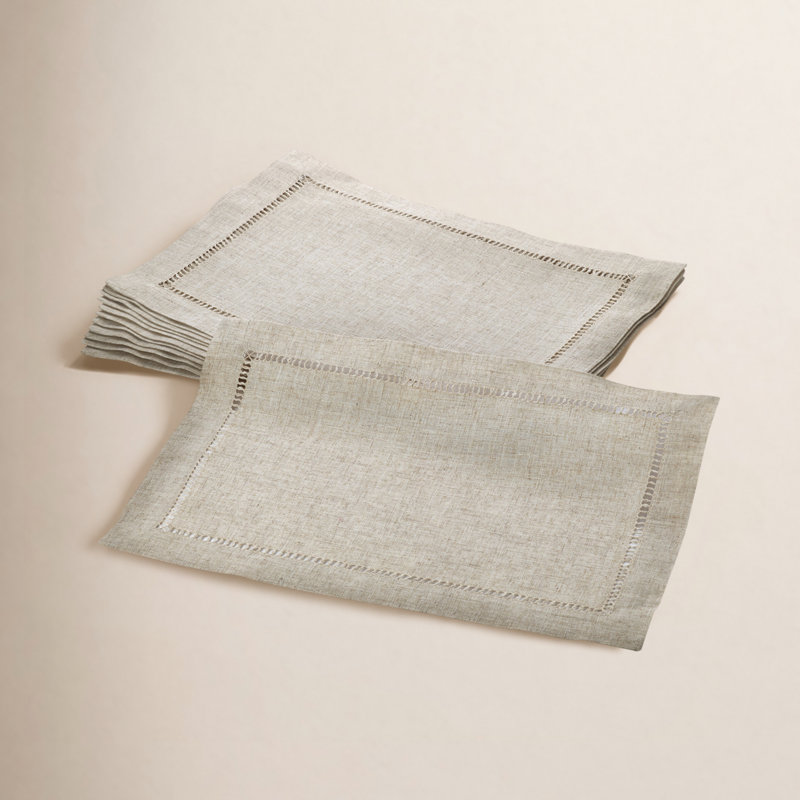 Cowen Hemstitched 20" Linen Placemat