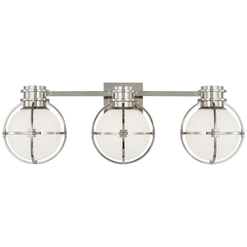 Gracie Triple Sconce by Chapman & Myers, Polished Nickel