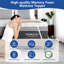 Surmatelas ferme en mousse à mémoire de forme 3 pouces avec housse en soie-472484043