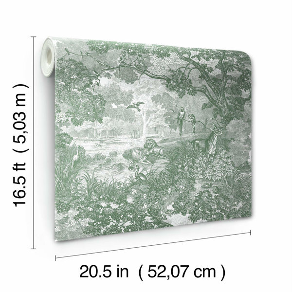 Bay Isle Home Bosse Peel & Stick Toile Roll & Reviews | Wayfair