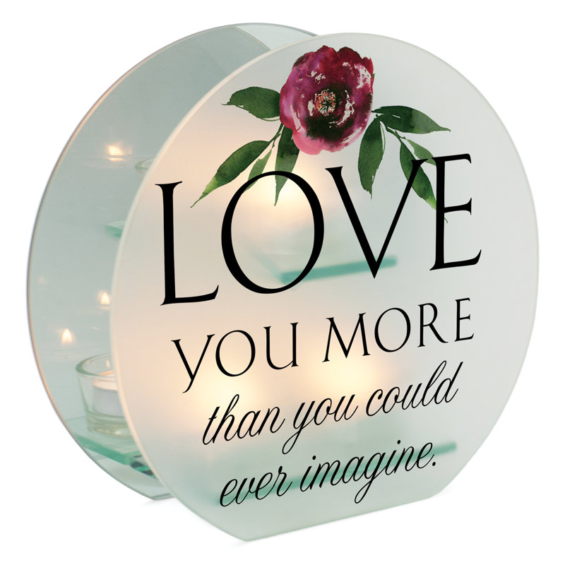 Photophore en verre 7 "avec bougie incluse
