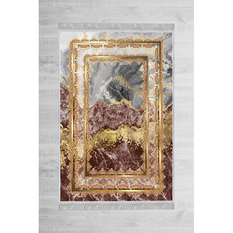 Luxurious Non-Slip Woven Carpet, 100% Velvet Fabric, 31.5 x 47.2 inches | Antibacterial, 13.5 mm Total Height, Machine Washable | Ideal for Living Room, Bedroom & Home Decor, Soft & Durable Design