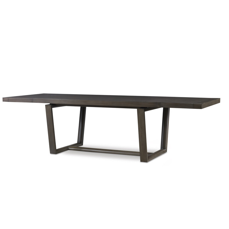 Hatteras Mahogany Wood Dining Table, Mink Gray